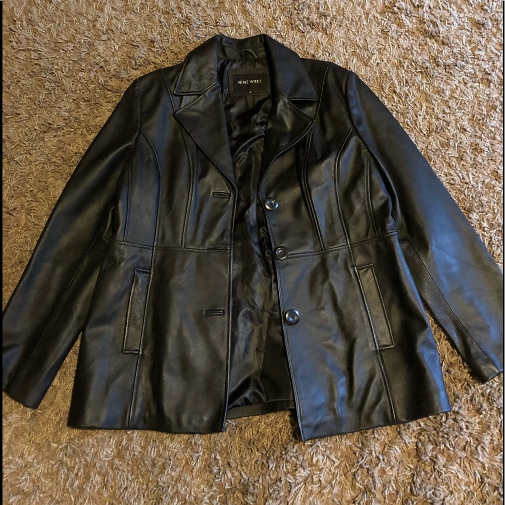 Women’s leather coat